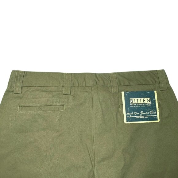 Bitten Sarah Jessica Parker Moss High Rise Trouser Chino - Picture 3 of 9